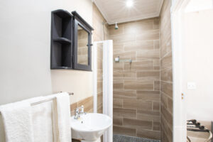 Blue Crane shower room