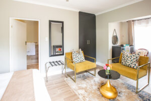 View into En suite bathroom