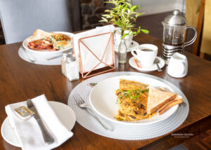 Cheese and Mushroom Omlette with